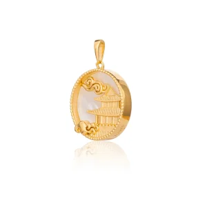 Alternative view of Charm Cung Trăng Huyền Bí - Vàng 18mm