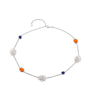 Dây chuyền - Mẫu đơn màu bạc 16"
