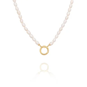 Dây chuyền ngọc trai - Màu vàng (Pearl Charm Clasp)