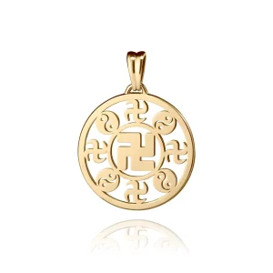 Mặt dây chuyền Chữ Vạn (Vàng 18K - 17mm)