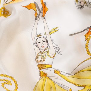 Alternative view of Khăn lụa Bó Đũa Mông Cổ