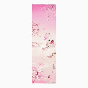 Khăn lụa dài Hoa Mận - Màu hồng