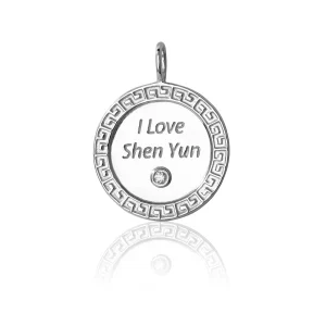 Alternative view of Charm - Tròn I Love Shen Yun - Màu bạc